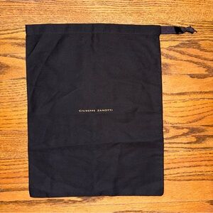 Giuseppe Zanotti Black Dust Bag or Protective Cover 12” x 15”‎